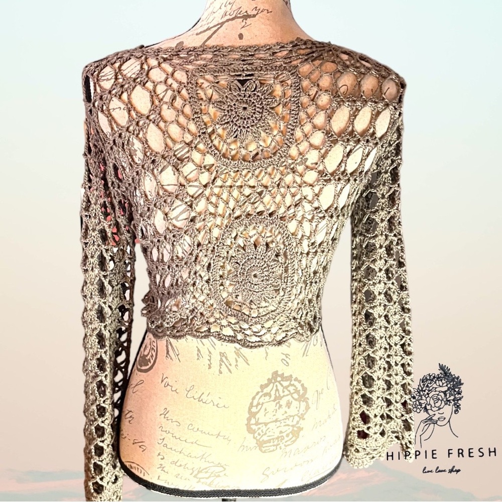 Crochet Shrug S/M - Picture 3 of 5